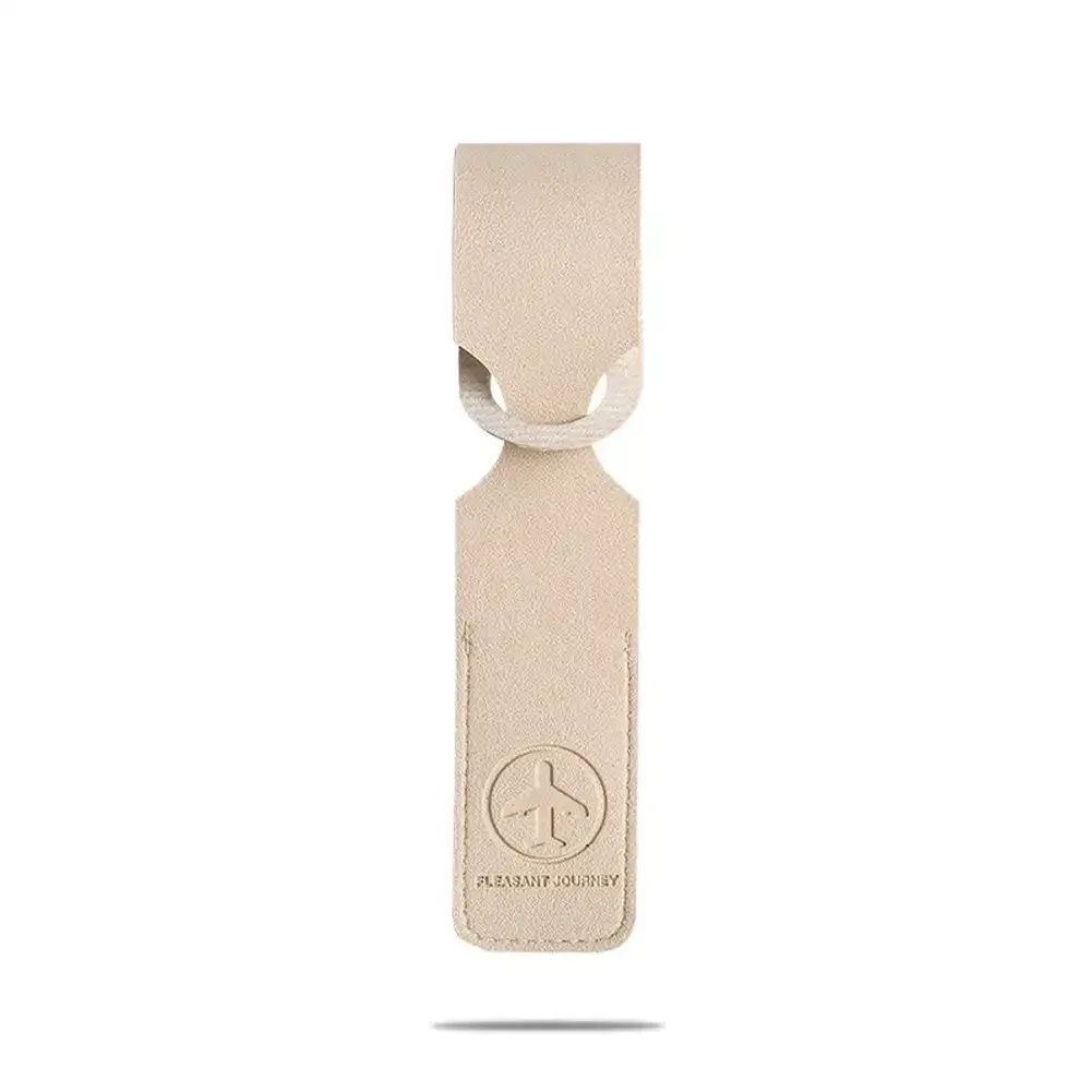 étiquette de bagage en cuir pu, identifiant de valise de bagage créatif, support d'identification, étiquettes d'embarquement, étiquette portable, accessoires de voyage