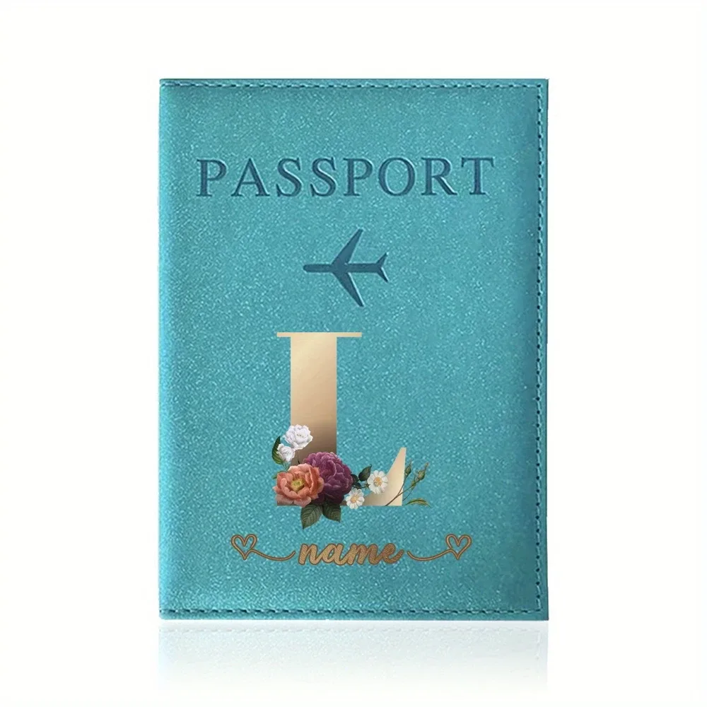 porte-passeport personnalisé avec nom personnalisable - capable d'imprimer des noms jusqu'à 26 lettres.