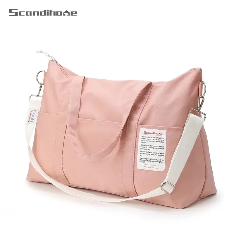 sac de voyage de grande capacité avec pochette pour bagages, sac de week-end multi-poches pour femmes et hommes, sac de sport, de fitness et de yoga