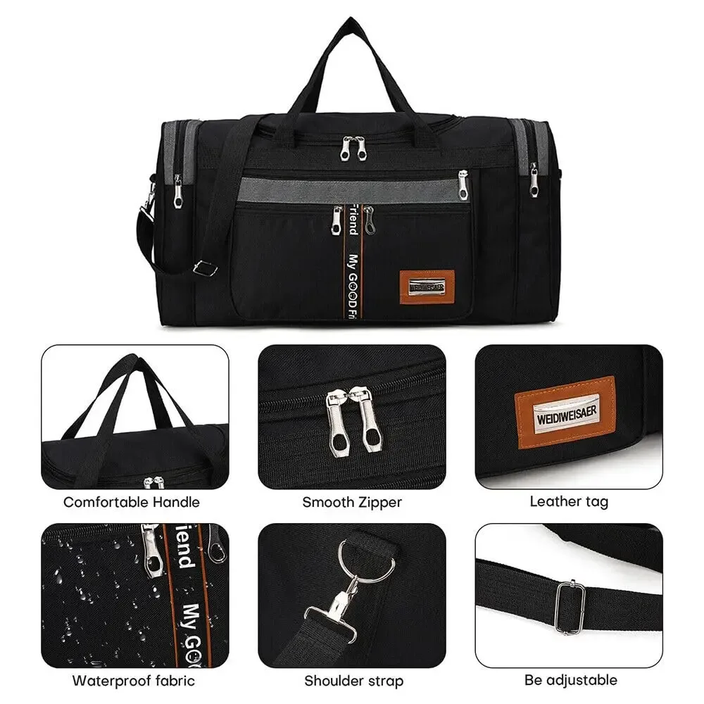 sac de sport étanche pour homme et femme, grand sac de sport, sac de voyage, bagage de sport, sac de week-end, 60l, 28 po