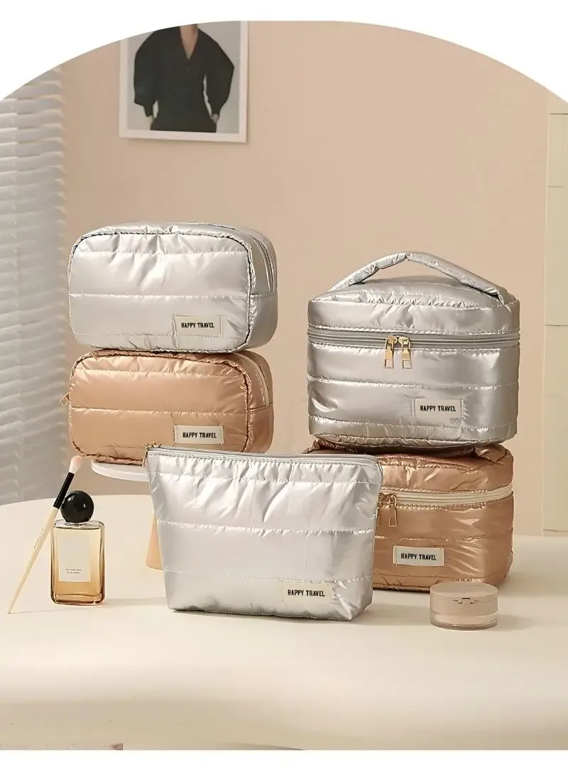 trousse de toilette de voyage portable multifonctionnelle grande capacité pour cosmétiques et maquillage – organisateur pour femmes, idéal pour les voyages d'affaires et le soin quotidien de la peau