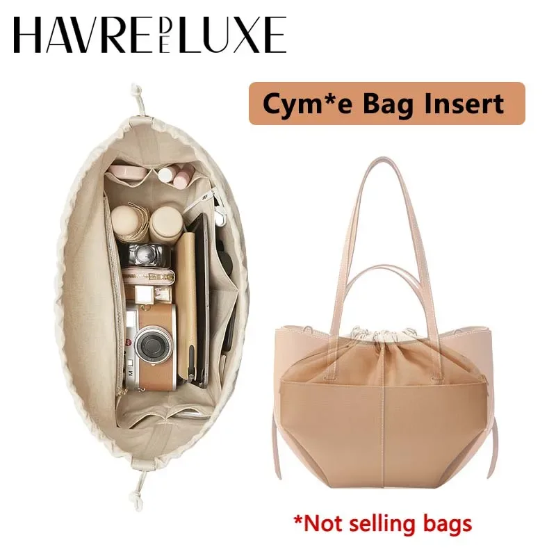 organisateur de sac pour sac cyme – insert durable et tendance pour support de sac, rangement et modification intérieure – accessoires pour sacs