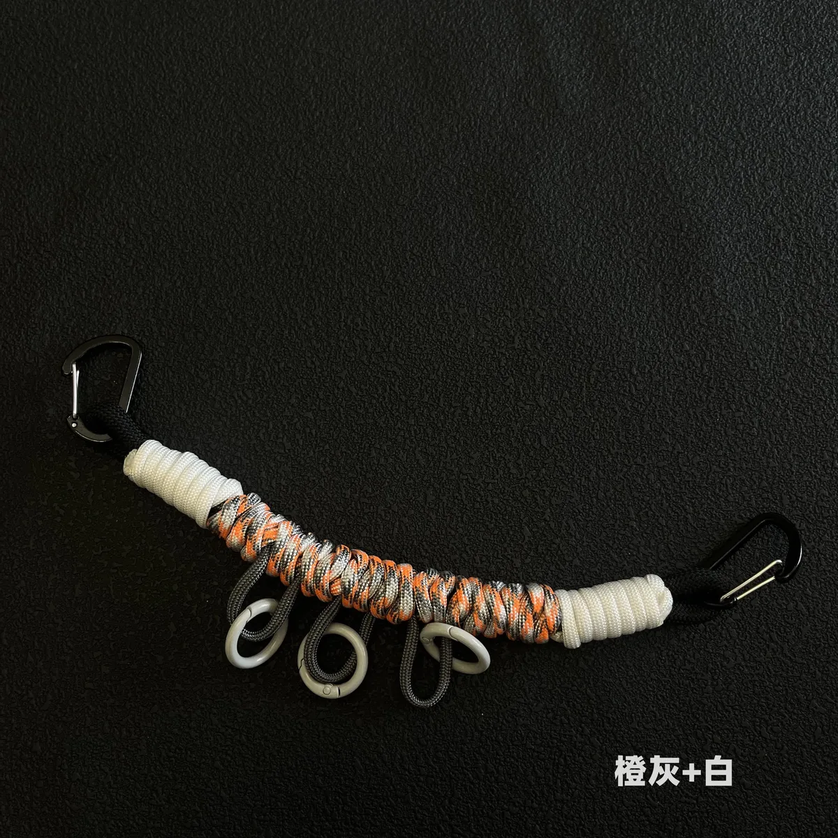 accessoires de sangle de sac multifonction en paracorde tressée à la main pour modification tactique extérieure diy, corde de suspension pour sac à dos