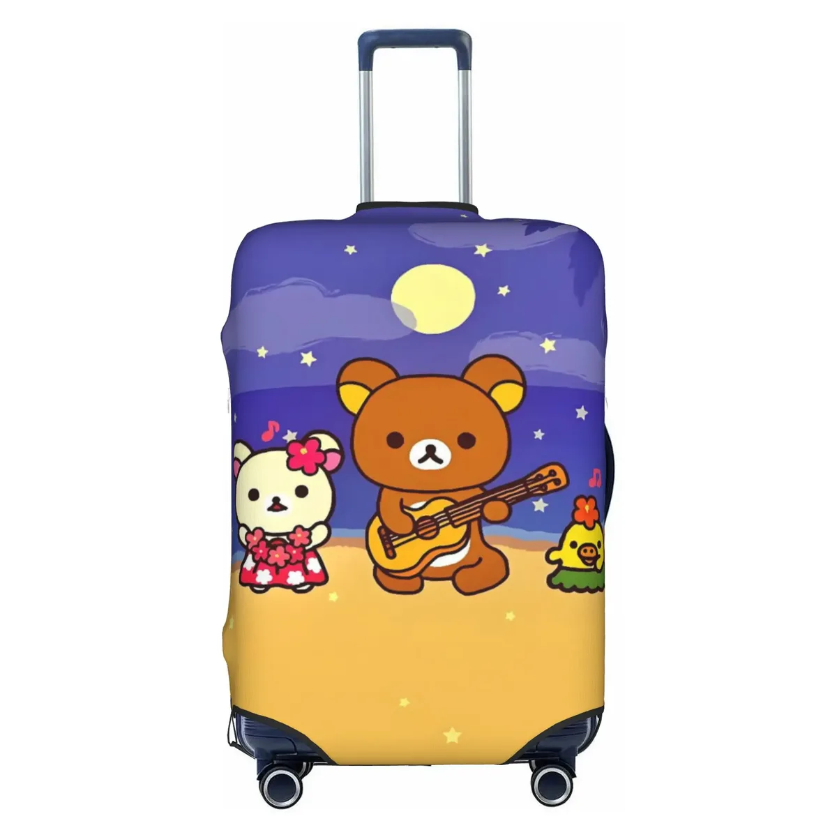 housse de valise personnalisée r-rilakkumas, housse de protection lavable pour bagages, motif ours de dessin animé mignon, pour 18-32 pouces