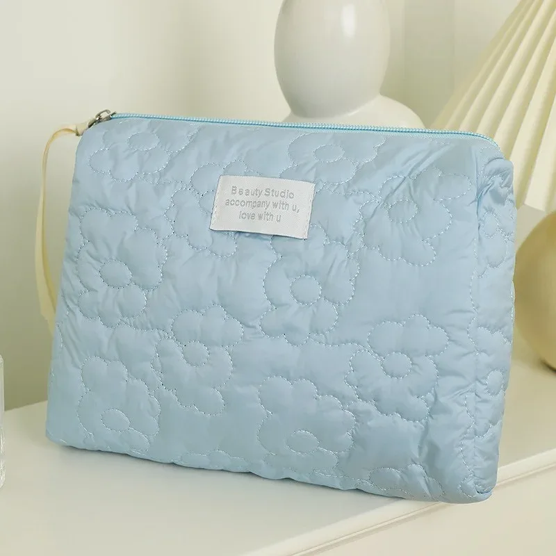 nouveau motif de fleur femmes sac de maquillage portable articles de toilette organisateur cosmétique sac à fermeture éclair femme voyage pochette de lavage grande capacité