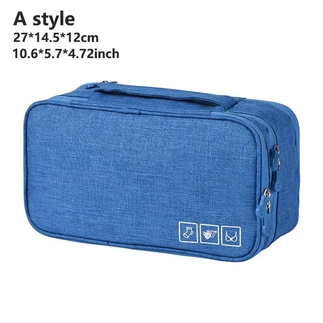 sac de rangement portable multi-couches pour lingerie de voyage pour femmes, organiseur de sous-vêtements, pochette étanche compartimentée pour chaussettes et soutiens-gorge, étui de voyage