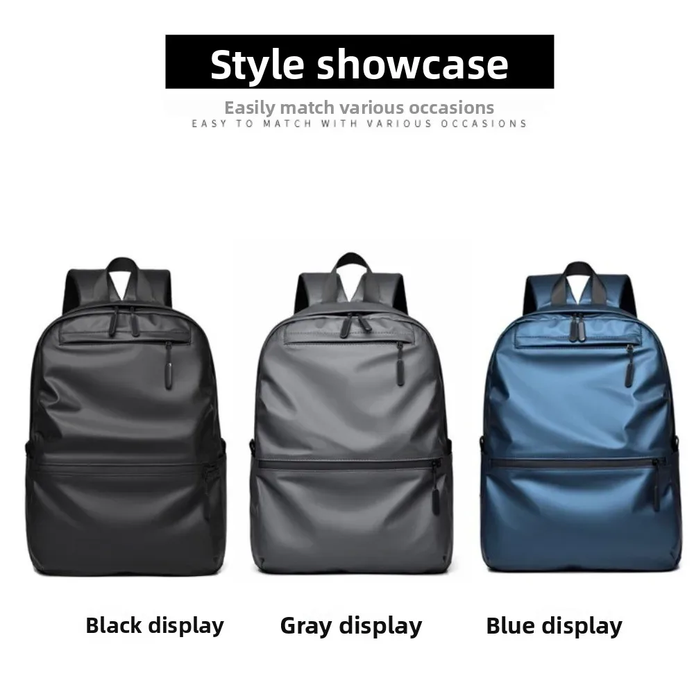 sac à dos pour homme durable, grande capacité, imperméable, noir, sac de voyage, sac à dos de loisirs, multi-poches, sac pour ordinateur portable, pour l'extérieur