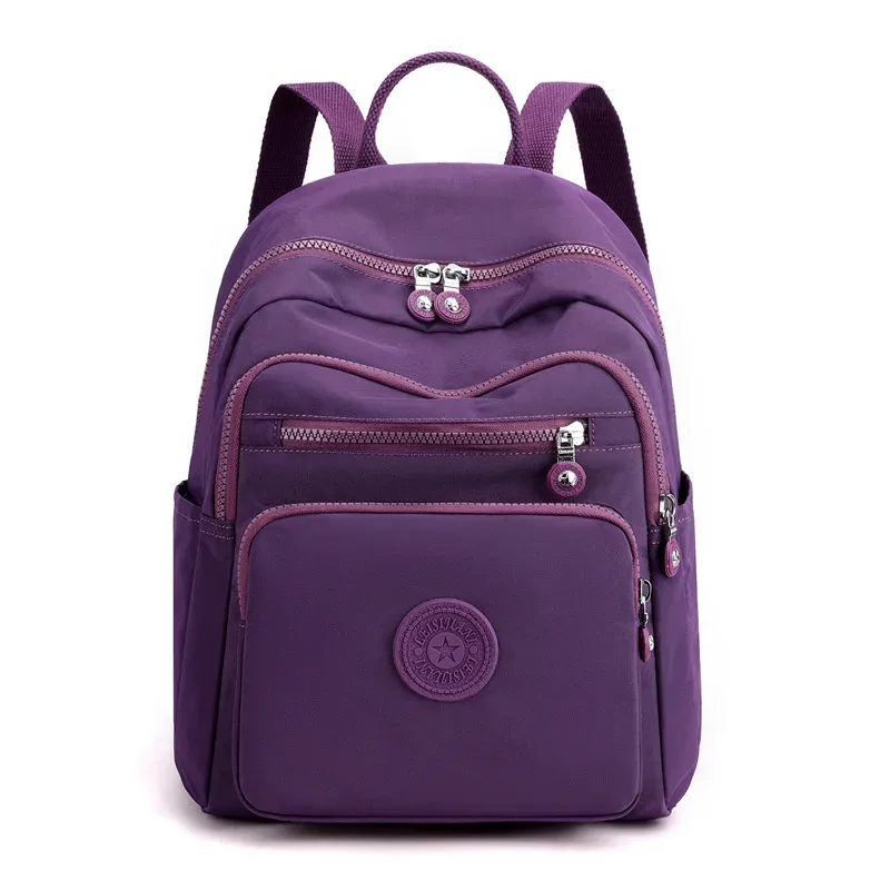 nouveau style coréen simple femmes sac à dos haut de gamme grande capacité double sac à bandoulière maman sac bonne qualité sacs en nylon en vente