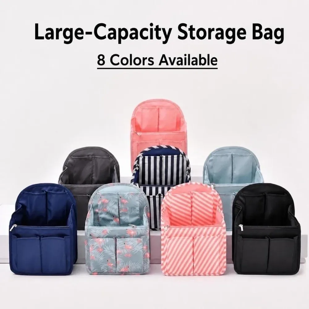 Sac de rangement multi-poches pour sac à dos, compartiment intérieur multifonctionnel, organisateur de tri, grande capacité