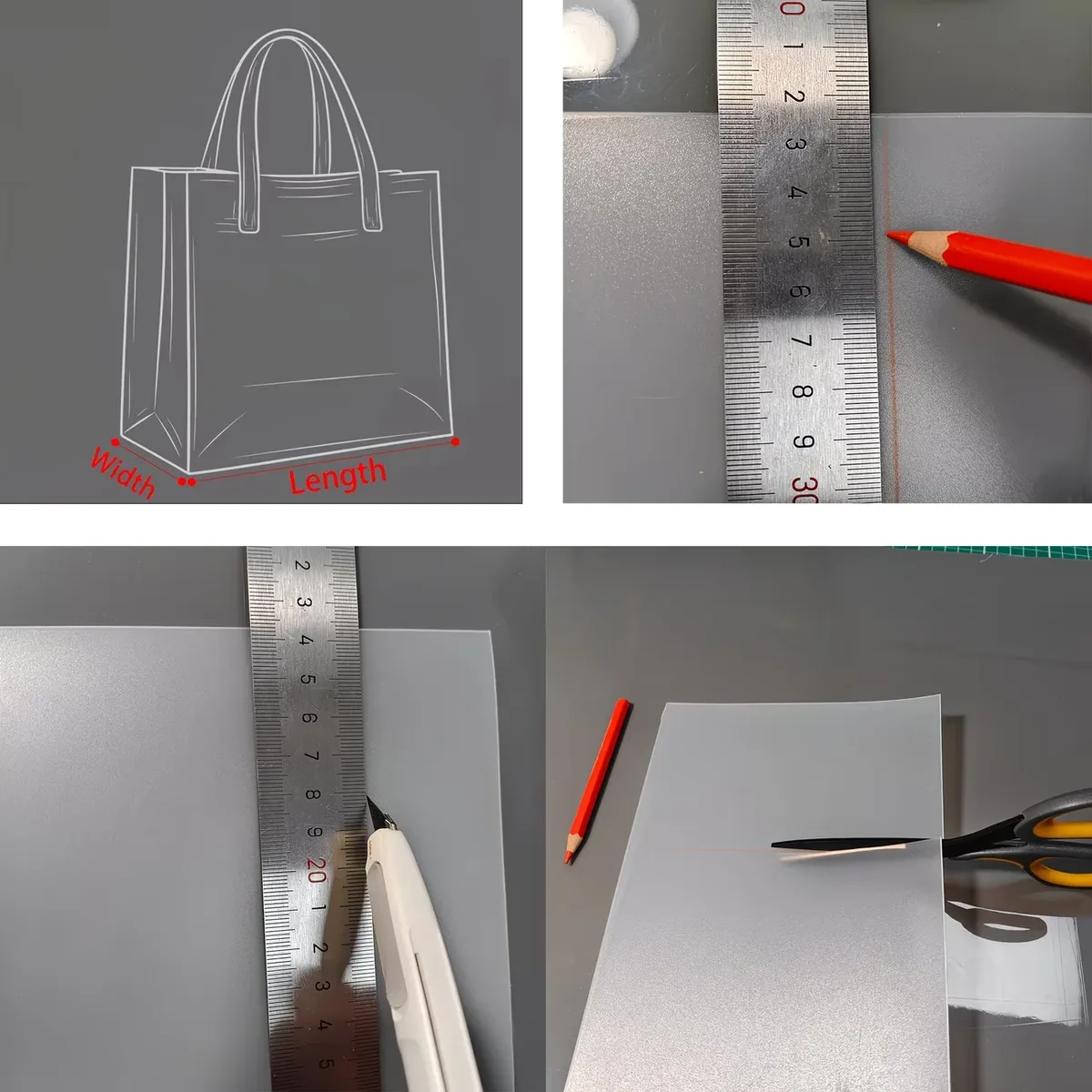 3 inserts rectangulaires en plastique pour fonds de sacs, supports de base pour sacs à main et pochettes, renforts pour sacs fourre-tout, pochettes et sacs à dos diy