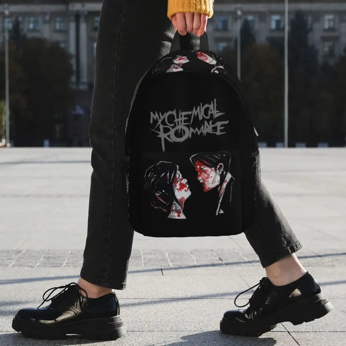 mon roman chimique sac à dos étudiant garçons filles bookbag enfants sac d'école ordinateur portable sacs à bandoulière pour hommes femmes
