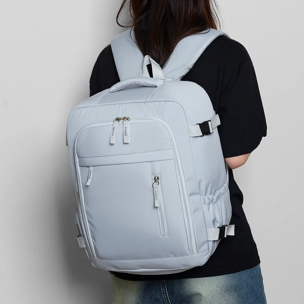 180 ° sac à dos open cabin, sac de voyage en nylon approuvé par les compagnies aériennes avec compartiment à chaussures pour les voyages en avion, les déplacements professionnels et les escapades de fin de semaine