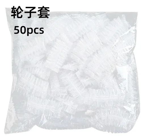 50/100pc jetable valise de voyage jambe couverture bagages roue pe couvertures pour roue anti-poussière oreille manchon valise rouleau protecteurs