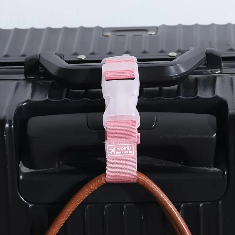 sangle de bagage en nylon colorée, 2 pièces, ceinture de valise de voyage réglable avec boucle de déverrouilla