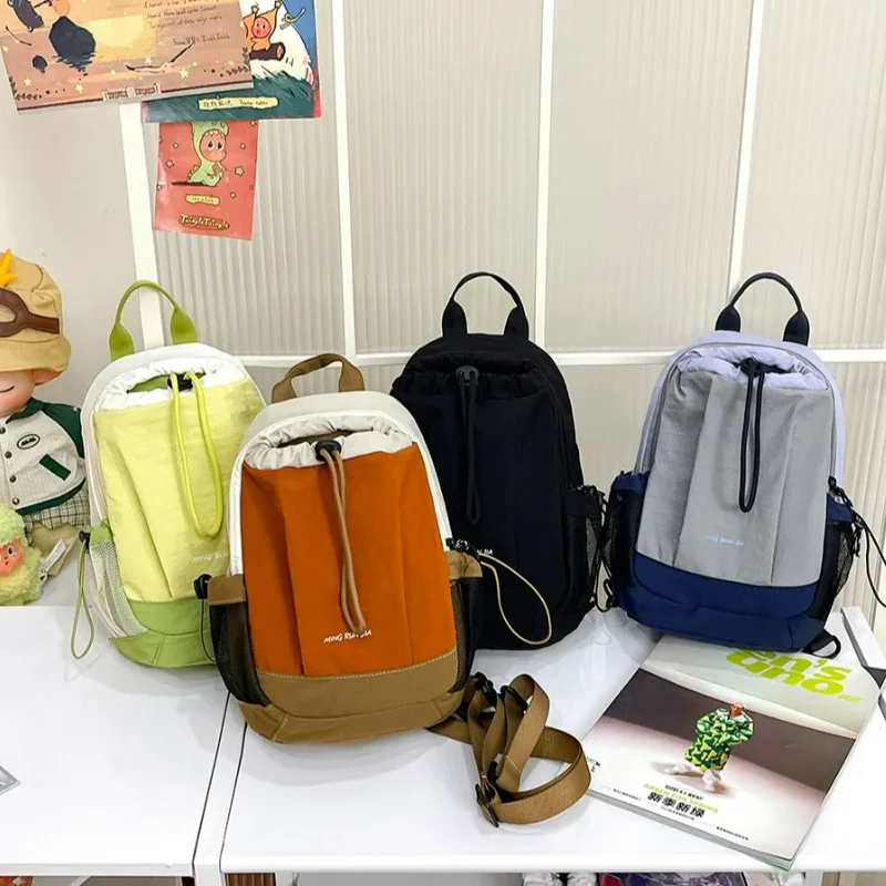 sac à dos léger pour randonnée en plein air, nouveau sac à bandoulière avec cordon de serrage, sac de poitrine unisexe pour loisirs et voyages