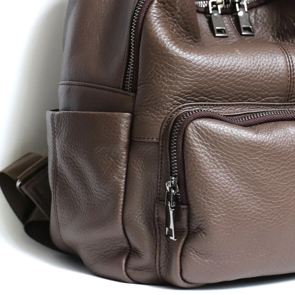 sac à dos en cuir de vachette naturel pour femmes et hommes, sac à dos de voyage, sacs initiés par les étudiants, design minimaliste, décontracté, 03, polyvalent