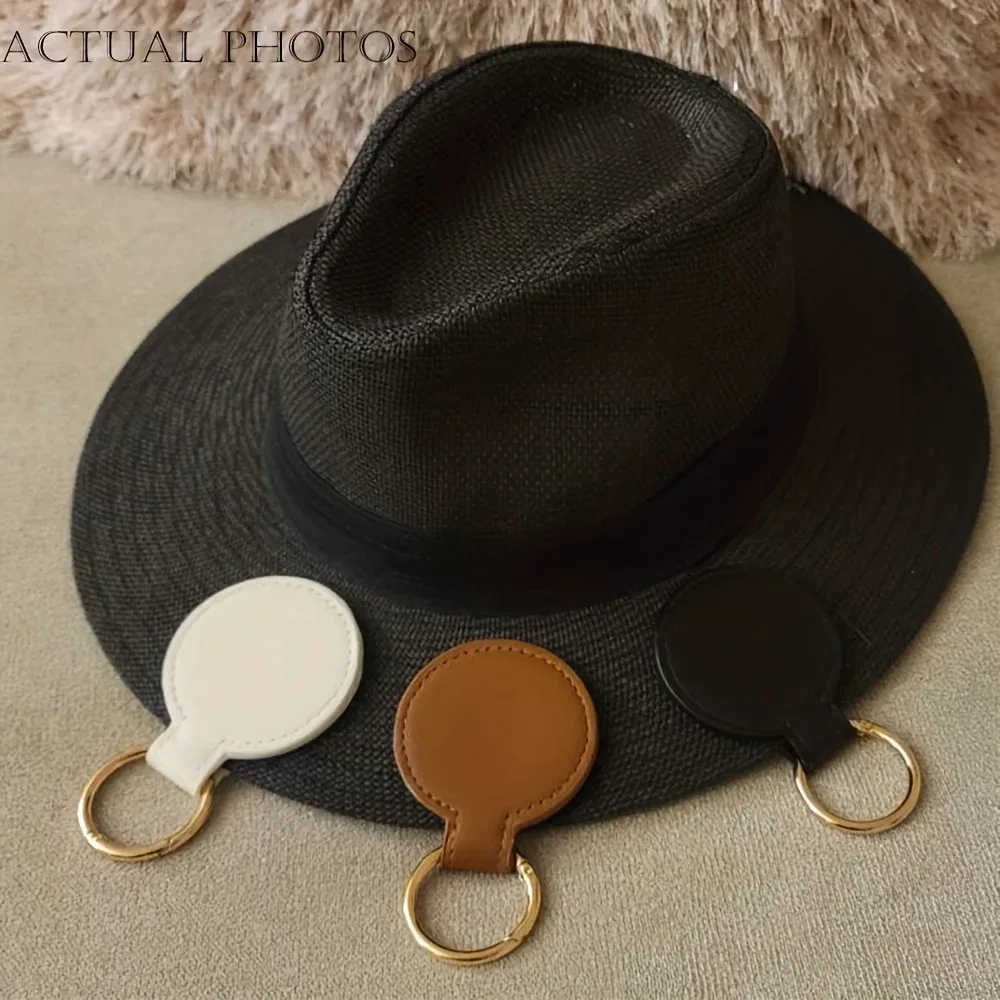 clip magnétique pour chapeau, 1 pièce, support de chapeau pour sac à main, sac à dos, bagages, clip de maintien de chapeau en cuir pu, accessoires de sac de voyage