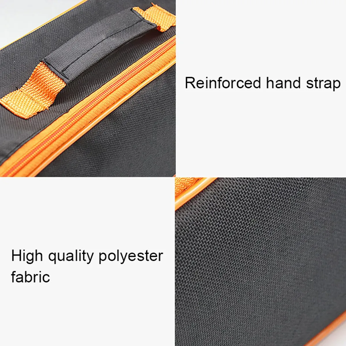 sac à outils avec fermeture éclair et poignée, sac de rangement portable en tissu oxford pour électriciens, outils d'aspirateur de voiture