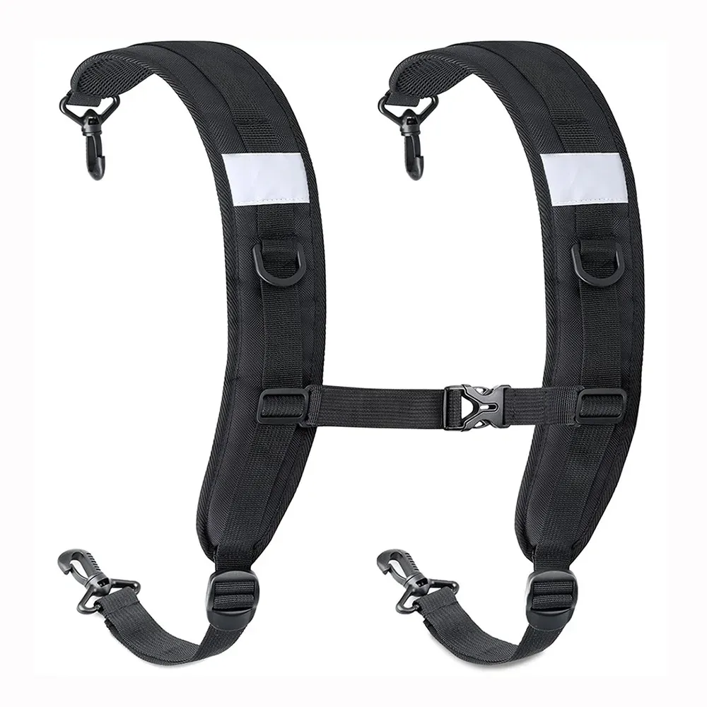 nouveau sangles de sac à dos noires oxford tissu sacs d'absorption des chocs bandoulière sangle de remplacement escalade randonnée