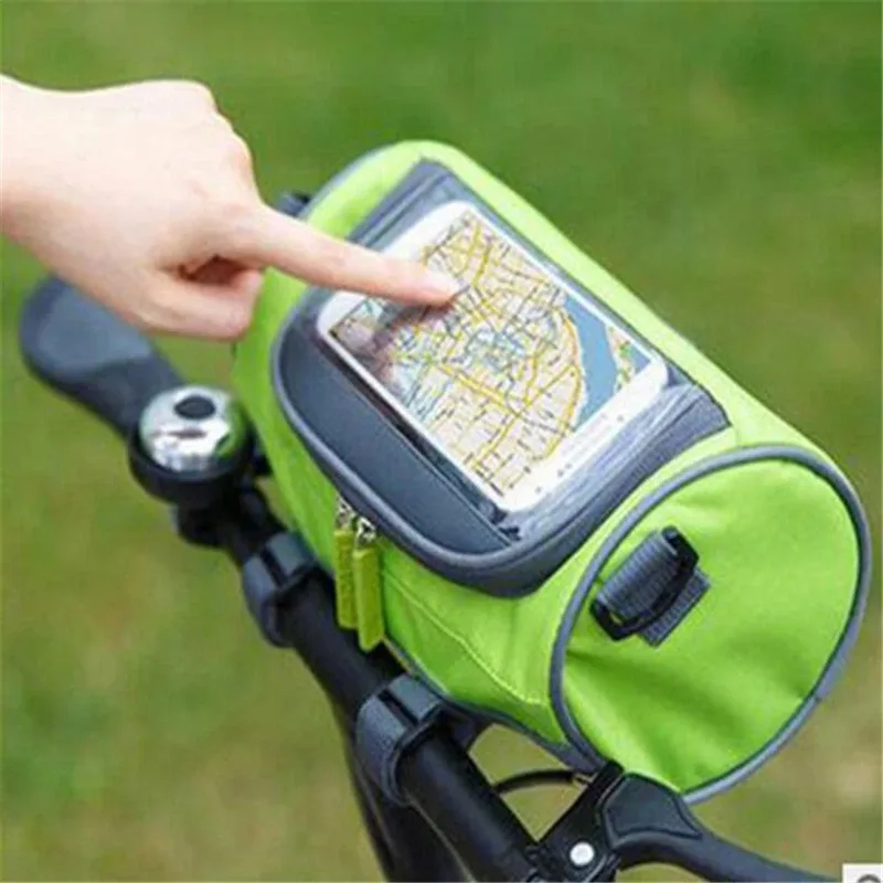 sacs de vélo de montagne personnalisés, sacoches de vélo à écran tactile, étui de téléphone de cyclisme, tube avant de vélo de route, sac d'intervalles de guidon