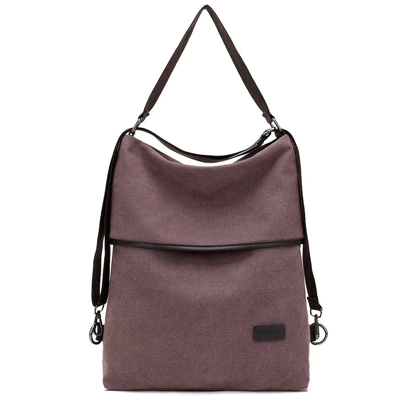 sac à dos en toile multifonctionnel pour femmes, sac de voyage multi-poches, sac d'école pour adolescentes
