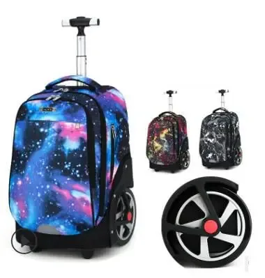 Sac à dos de voyage à roulettes, bagages à roulettes pour enfants, sacs à roulettes pour l'école, sacs à dos à roulettes pour adolescents, grandes roues
