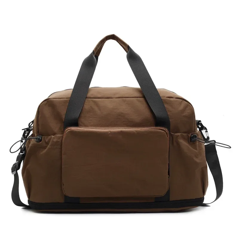 sac de voyage pliable à grande capacité pour les courts séjours, bagage d'affaires, sac de rangement à bandoulière, sac de sport en tissu oxford