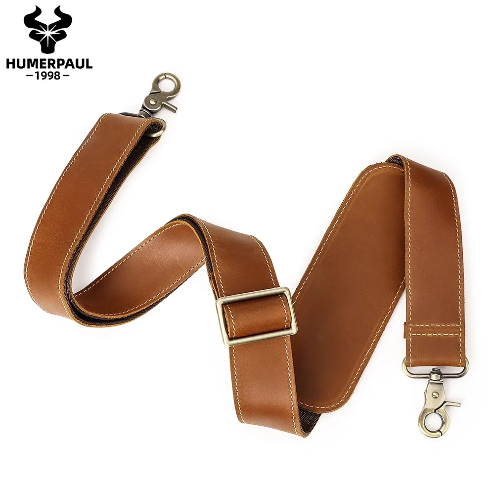 sangle de sac en cuir véritable réglable de 127cm de long, sangle de sac à bandoulière solide, sangle de sac initiée par le messager, accessoires de remplacement