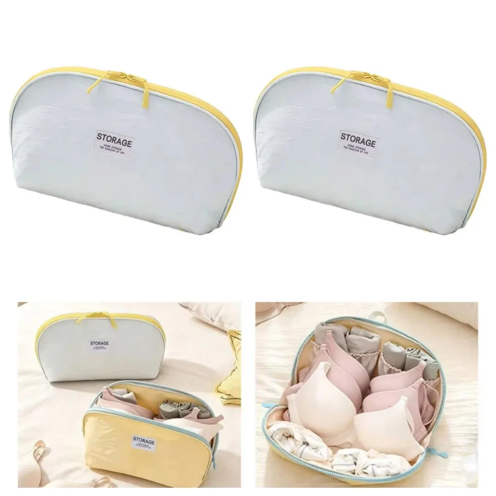 sac de rangement de voyage grande capacité, pochette de rangement pour sous-vêtements, trousse de maquillage portable, trousse de toilette pour femmes en tissu oxford