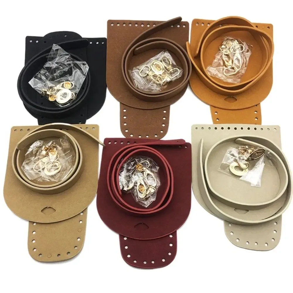 lot de 3 sangles de sac à bandoulière en cuir de couleur unie, fond en pu, accessoires de remplacement pour sacs diy, sangle de sac en cuir faite à la main pour étudiants