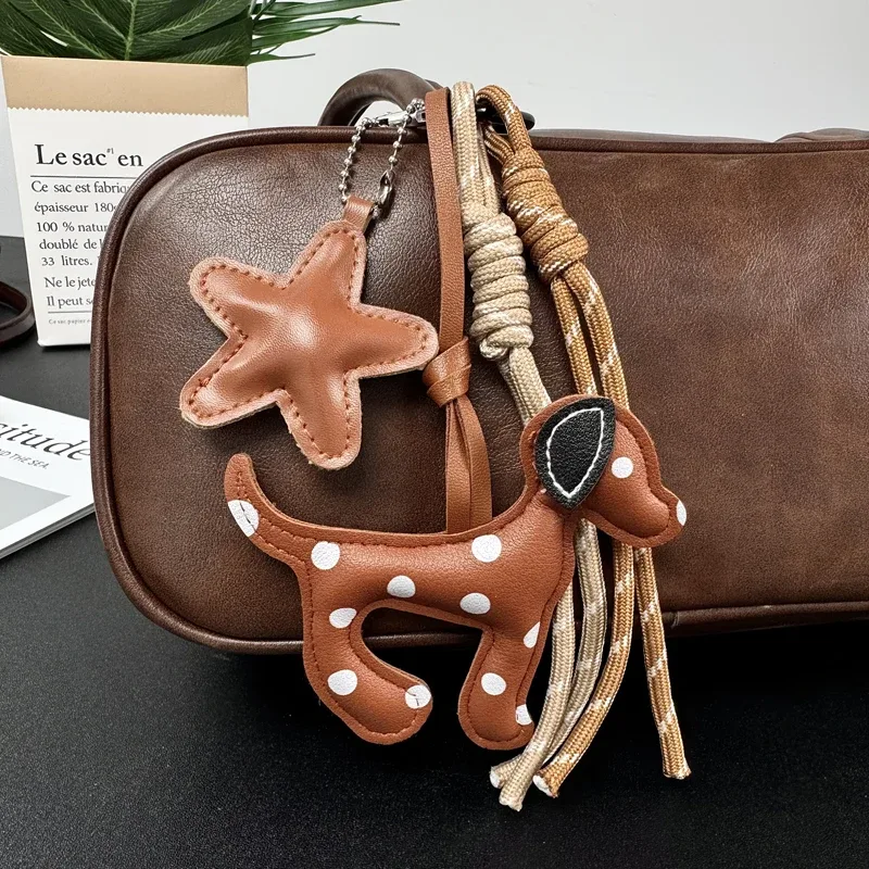 breloque de sac chien mignon, porte-clés kawaii avec pendentif étoile pour sac à dos, sac à main, décoration, cadeau pour les amoureux des chiens, femmes, filles