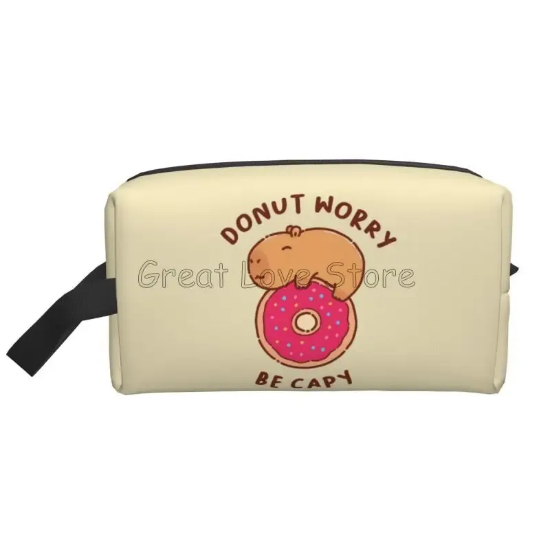 mignon capybara be cappy voyage sac cosmétique grande capacité pochette de maquillage étanche accessoires de toilette organisateur pour femmes filles