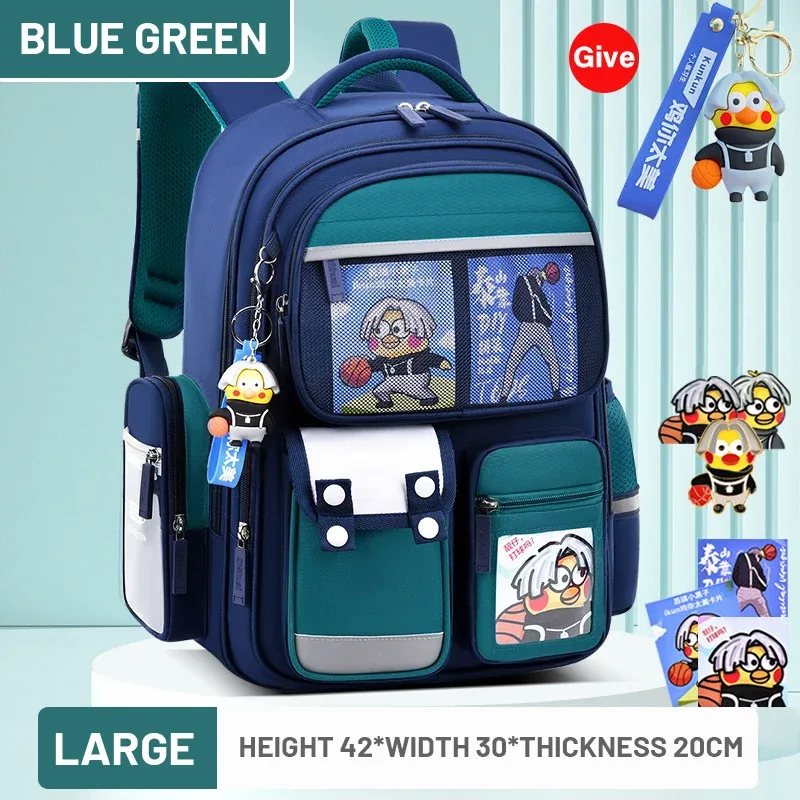 sac à dos d'école primaire pour garçon et fille, cartable de dessin animé pour écolier de 1 à 6 ans, nouvelle collection