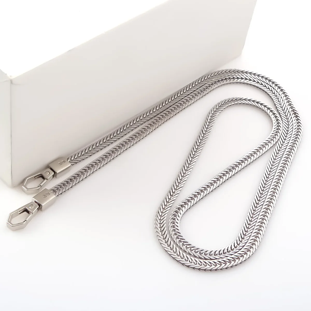 chaînes de sac serpent, sangle de chaîne de remplacement de 7mm de large, chaînes en métal pour portefeuille, fourre-tout, sac à bandoulière