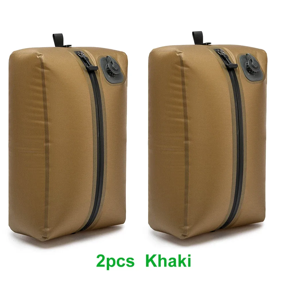 sac de compression automatique (pompe à air intégrée) réutilisable, pliable, pour voyages en plein air, valises et sacs à dos