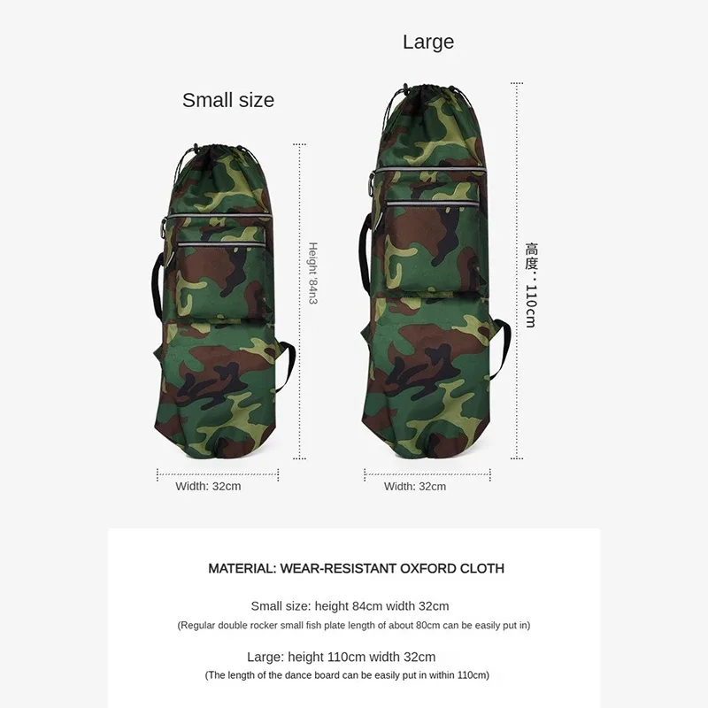 sac de skateboard personnalisé avec logo imprimé, sac à double espion de souhait, léger et étanche, sac à dos pour planche de surf terrestre, nom de bricolage