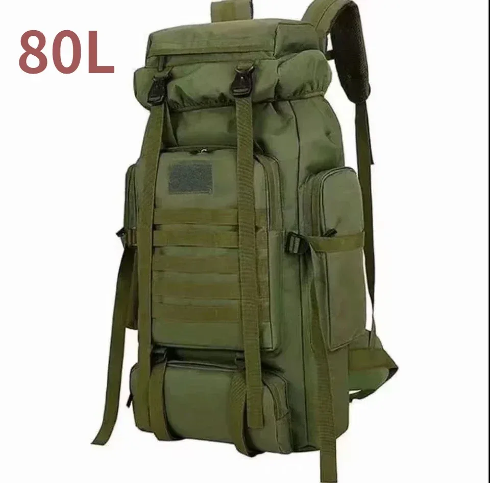 80l/100l sac d'alpinisme sac d'escalade sacs à dos tactiques grand sac à dos en plein air randonnée camping sacs de voyage