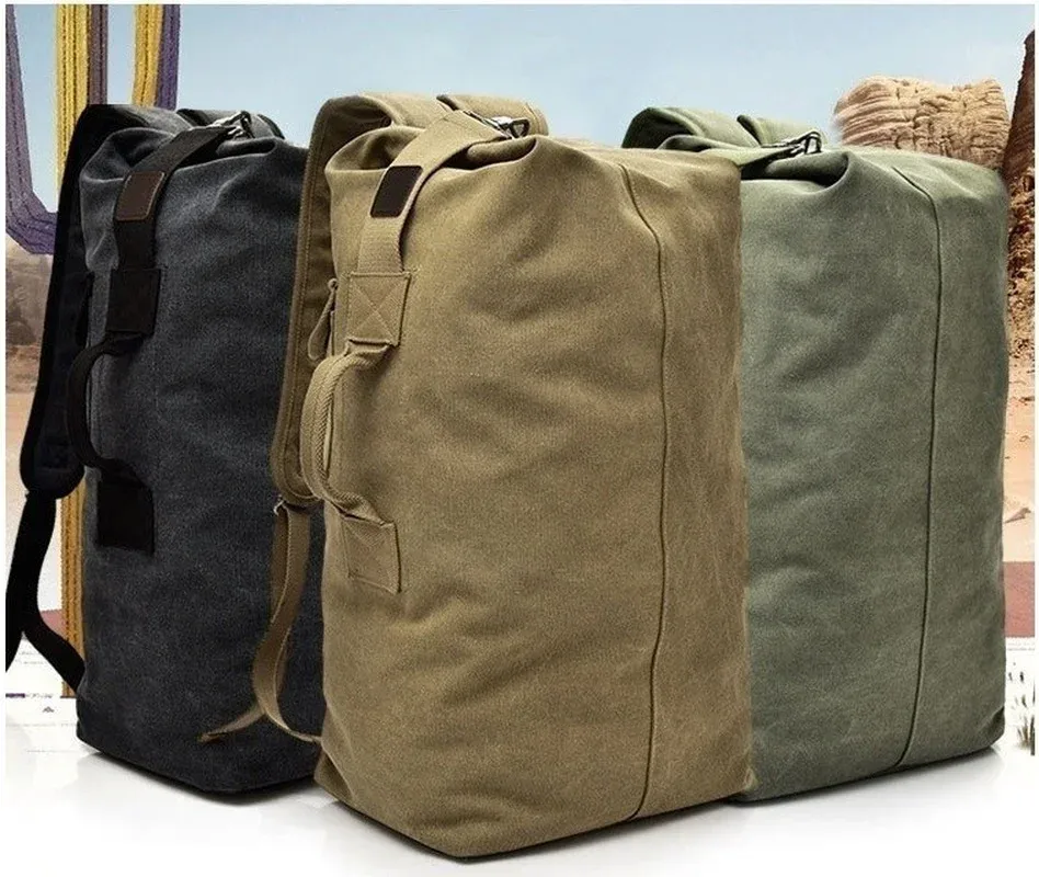 sac à dos en toile pour hommes, sac de sport de plein air, sac de voyage, sacs à dos de randonnée, sac de pêche, sacs campong