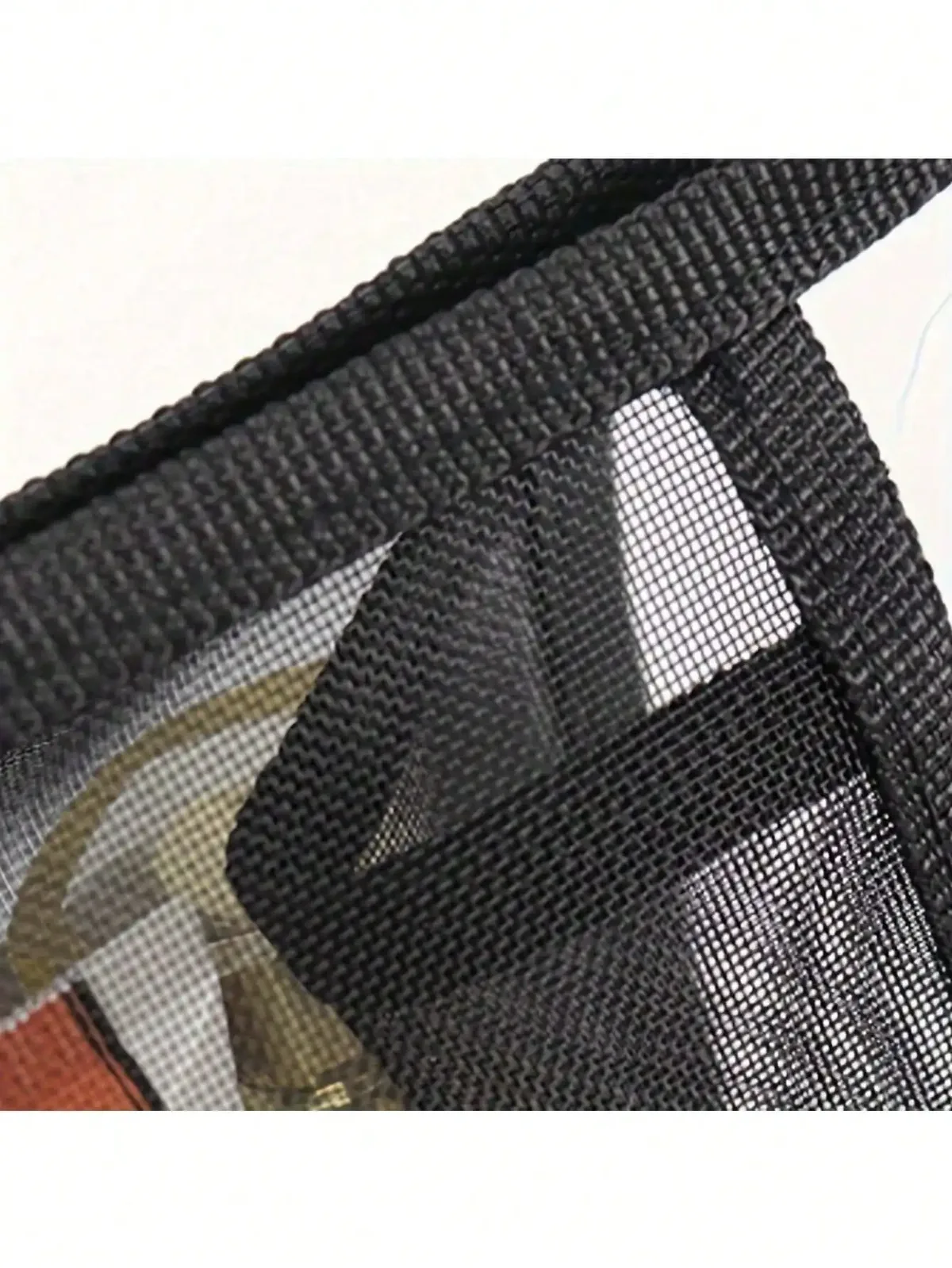 sac à cosmétiques de voyage en maille avec nœud noir, 1 pièce, trousse de maquillage à fermeture éclair pour femmes, trousse de toilette de lavage, organisateur de maquillage, pochette de rangement portable