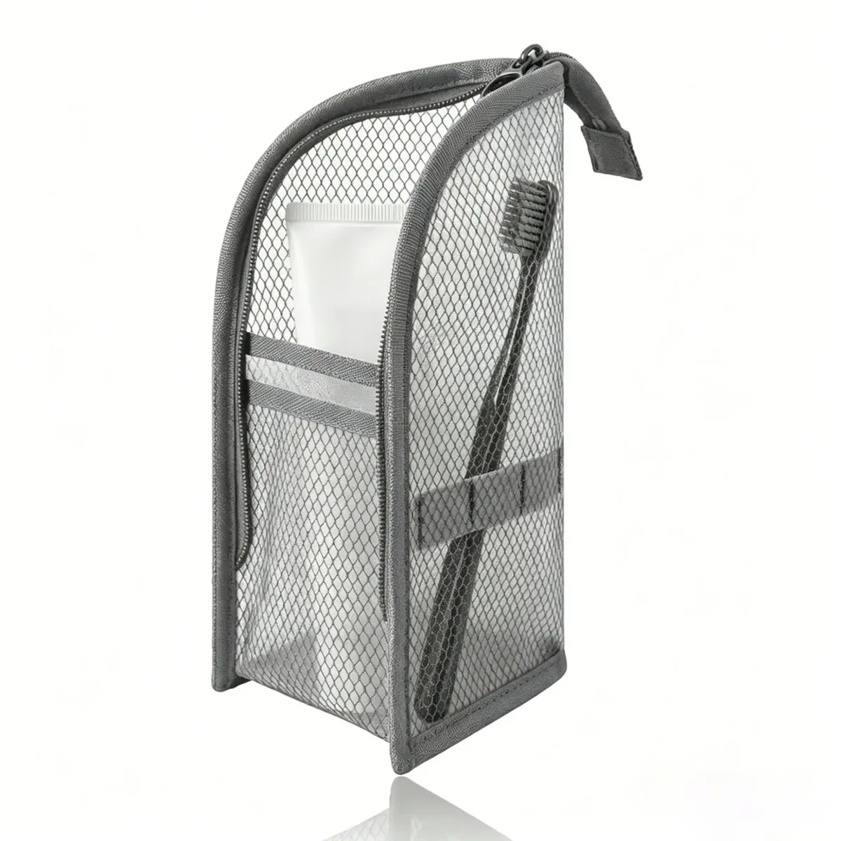 trousse de toilette en maille respirante à séchage rapide, étui à brosse à dents anti-moisissure, organiseur de cosmétiques pour voyage, dortoir universitaire, salle de sport, douche