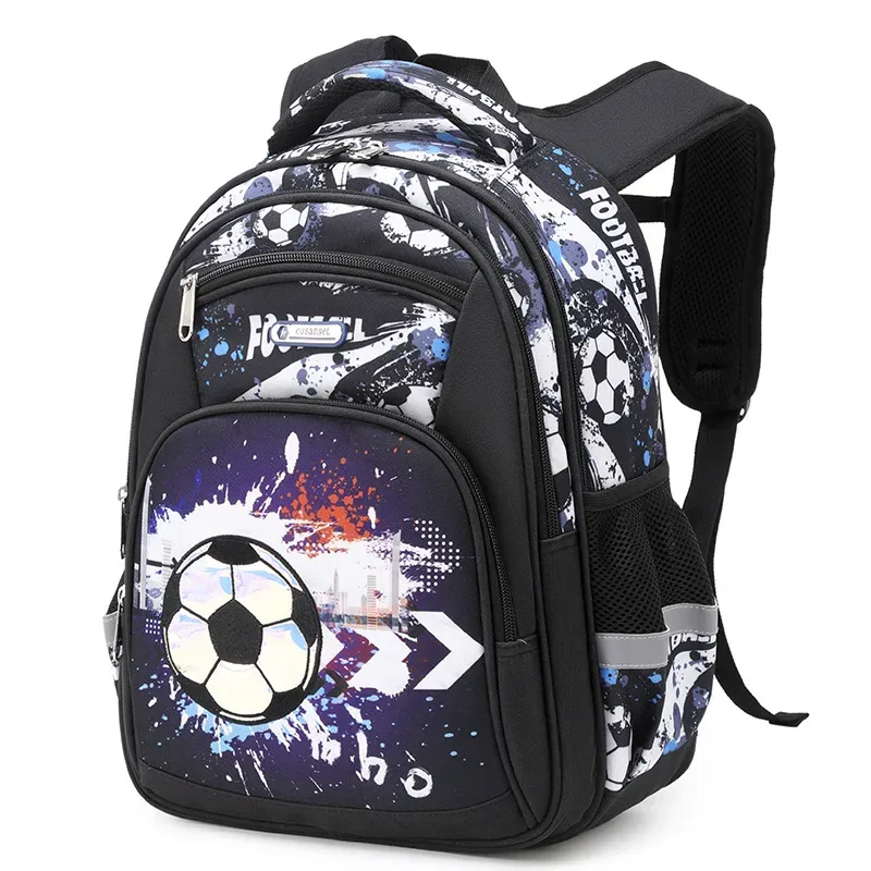 impression football sac à dos pour enfants cartable sac à dos voyage sacs d'école pour adolescents mochila escolar infantil menino