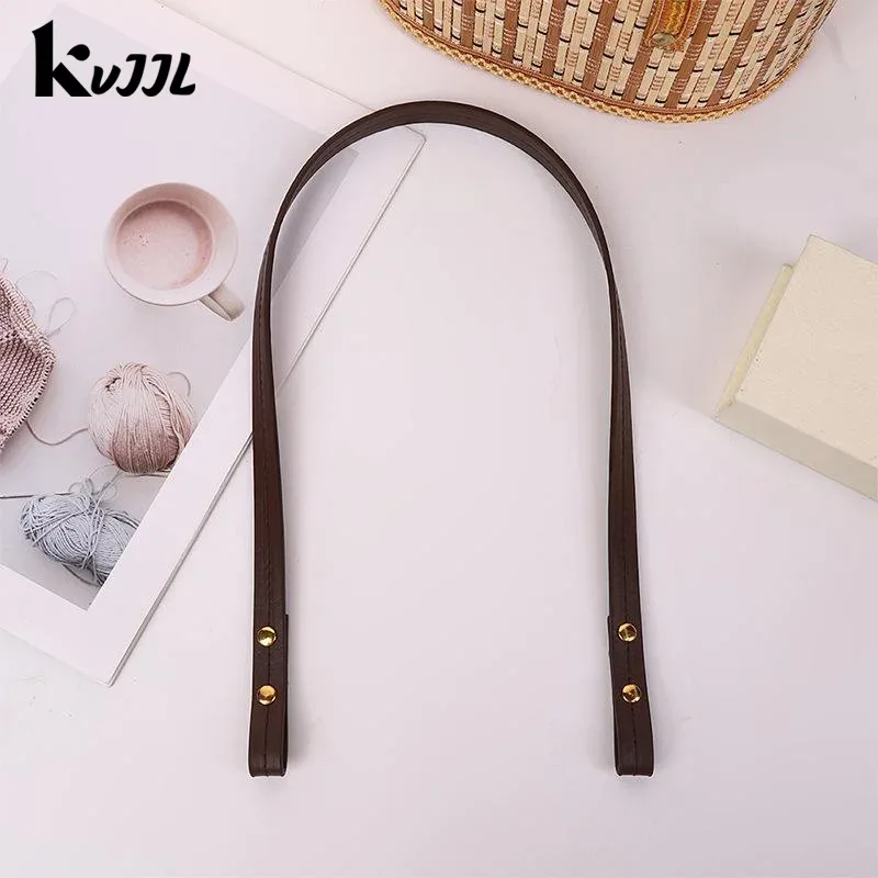 sangles de sac avec rivets, longueur 72cm, sangle de poignée en cuir pu, sangle de sac à bandoulière détachable, accessoires de remplacement pour sac diy, 2 pièces