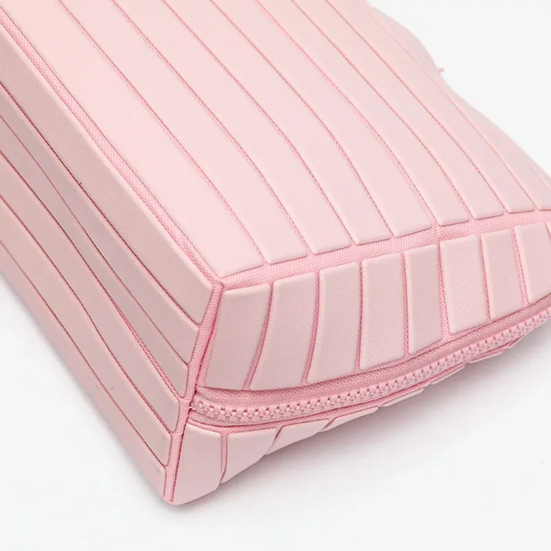 sac de rangement eva, grande capacité, organisateur de cosmétiques, pochette de toilette portable multi-poches pour les voyages, utilisation quotidienne pliable, pour femmes et filles