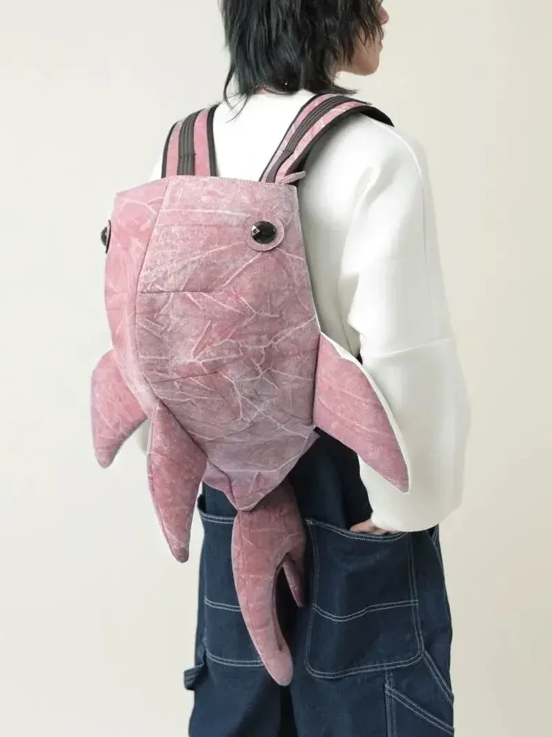 sac à dos en forme de requin baleine, sac de voyage durable de grande capacité pour femmes et hommes, mignon sac à dos de dessin animé de rue en plein air, cartable d'étudiant