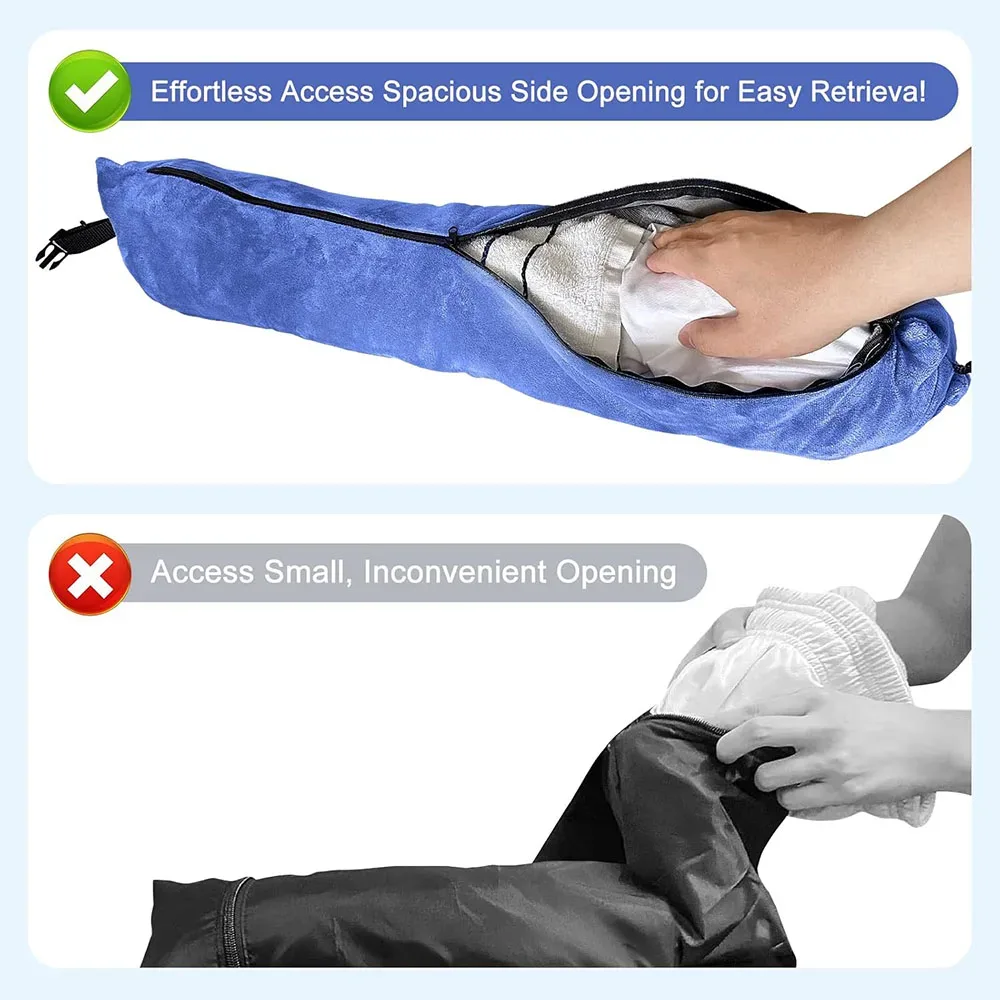 sac de voyage multifonctionnel pour oreiller de cou avec pochette de rangement, oreiller confortable en forme de u, housse d'oreiller de bagage, sac portable