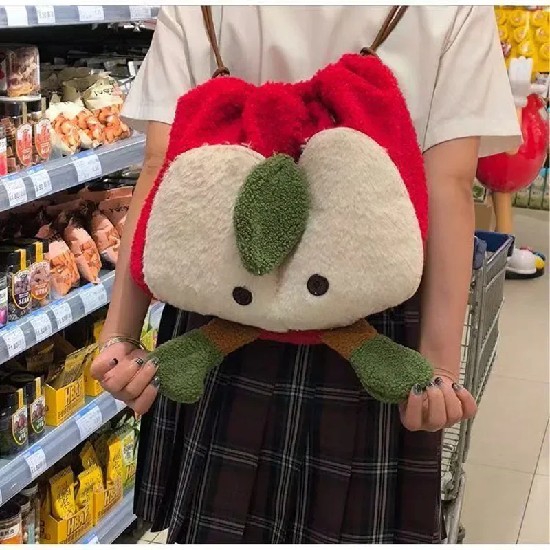 anime love and deepspace caleb cosplay moelleux pomme cordon sac à dos dessin animé épaules sac grande capacité sac à dos cadeau de noël