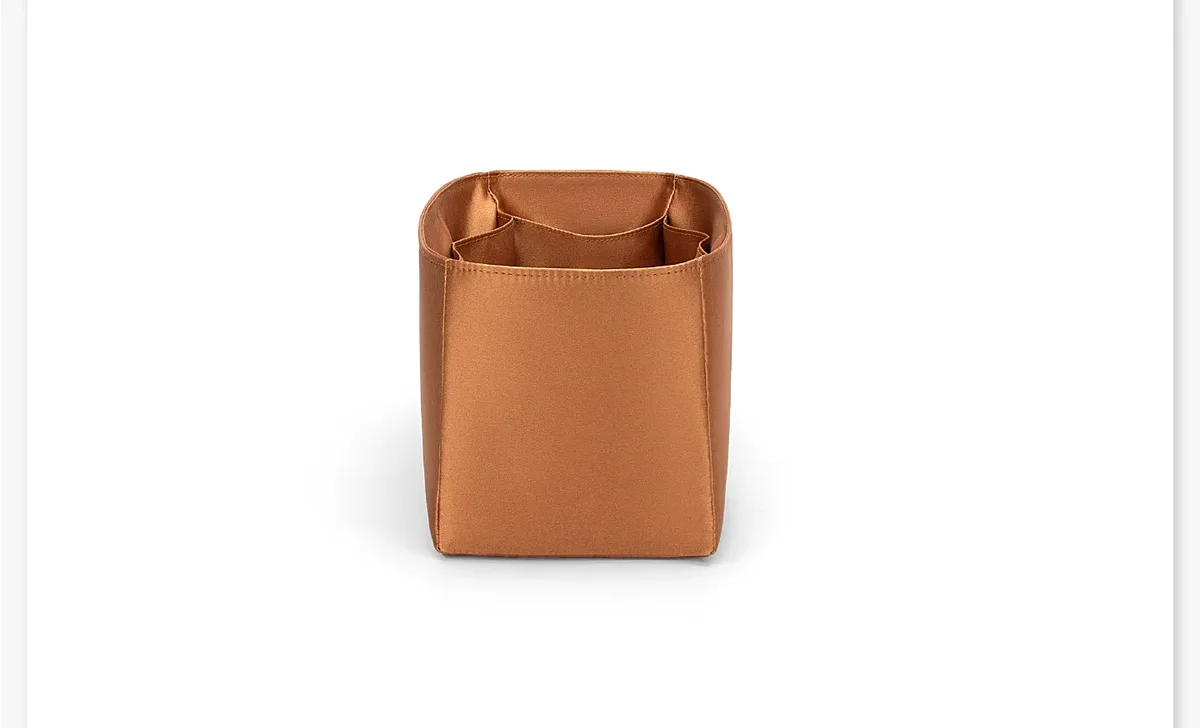 organisateur de sac en satin d'acétate de haute qualité pour sac birkin, insert de rangement pour cosmétiques, insert intérieur pour sac à bandoulière