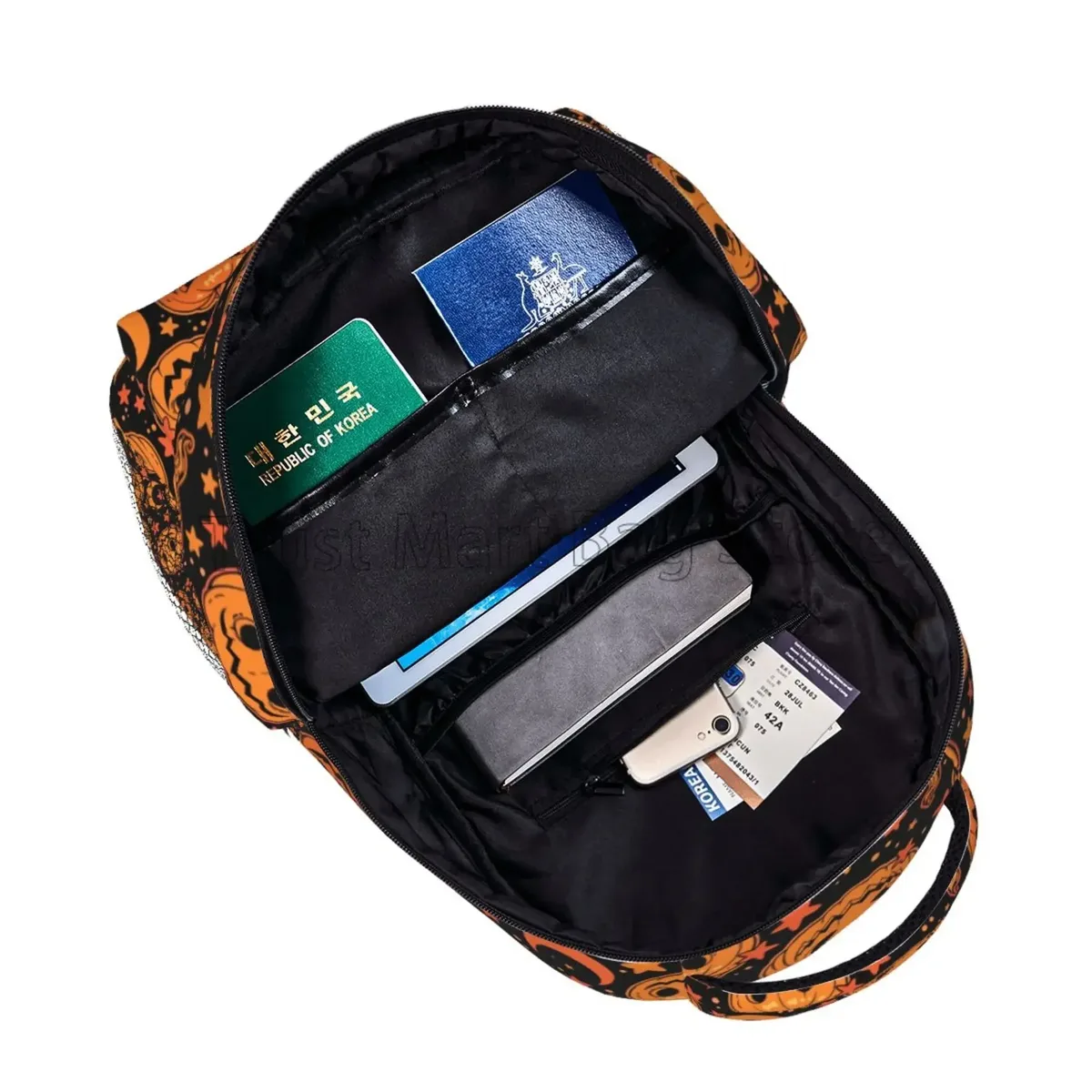 halloween citrouille lune étoiles sacs à dos d'ordinateur portable légers grande capacité sac à dos d'école étanche pour hommes femmes garçons filles