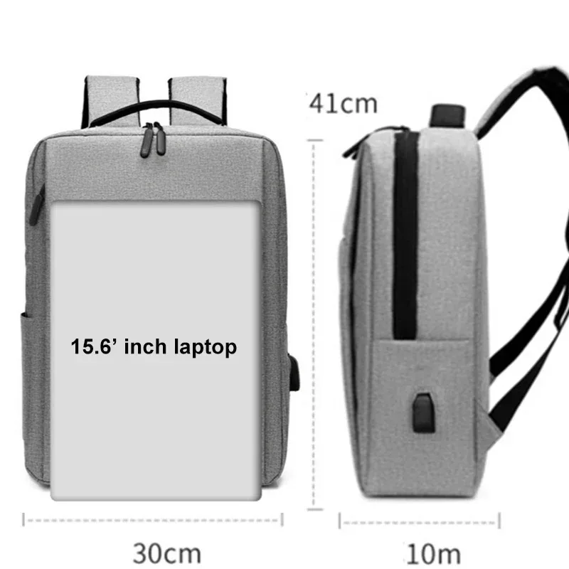15.6 pouces ordinateur portable hommes sac à dos en nylon voyage mâle sac à dos pour ordinateur portable usb charge ordinateur école sacs à dos sac étanche pour hommes