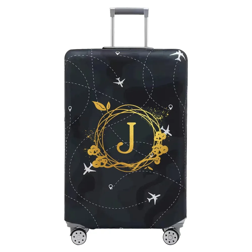 housse de protection pour bagages élastiques épais, série couronne imprimée pour valises de 18 à 32 pouces, accessoires de voyage